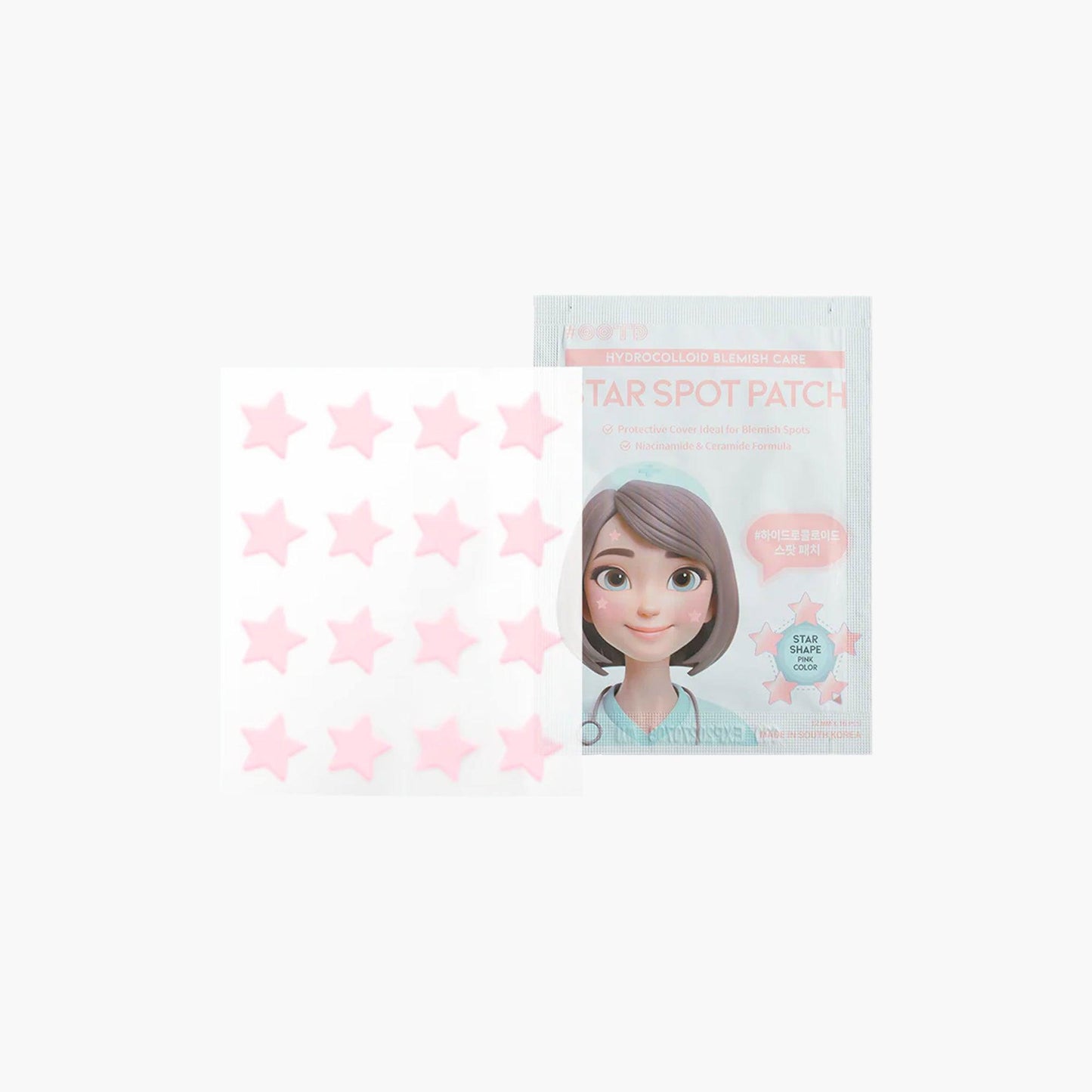 OOTD Beauty Star Spot Patch Pastel Pink Color 16 Patches - TheSkinFit
