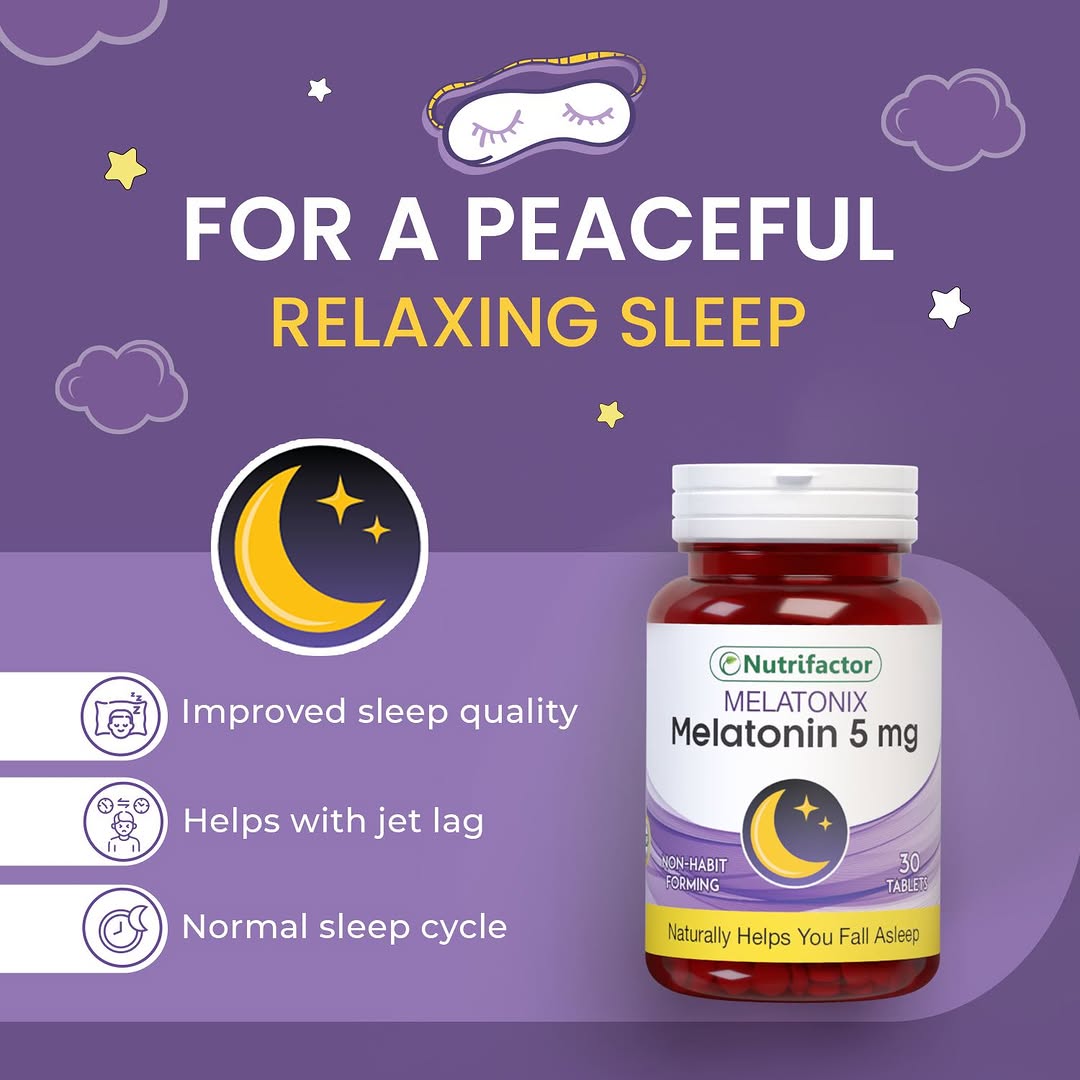 Nutrifactor Melatonix Melatonin 5mg Supplements
