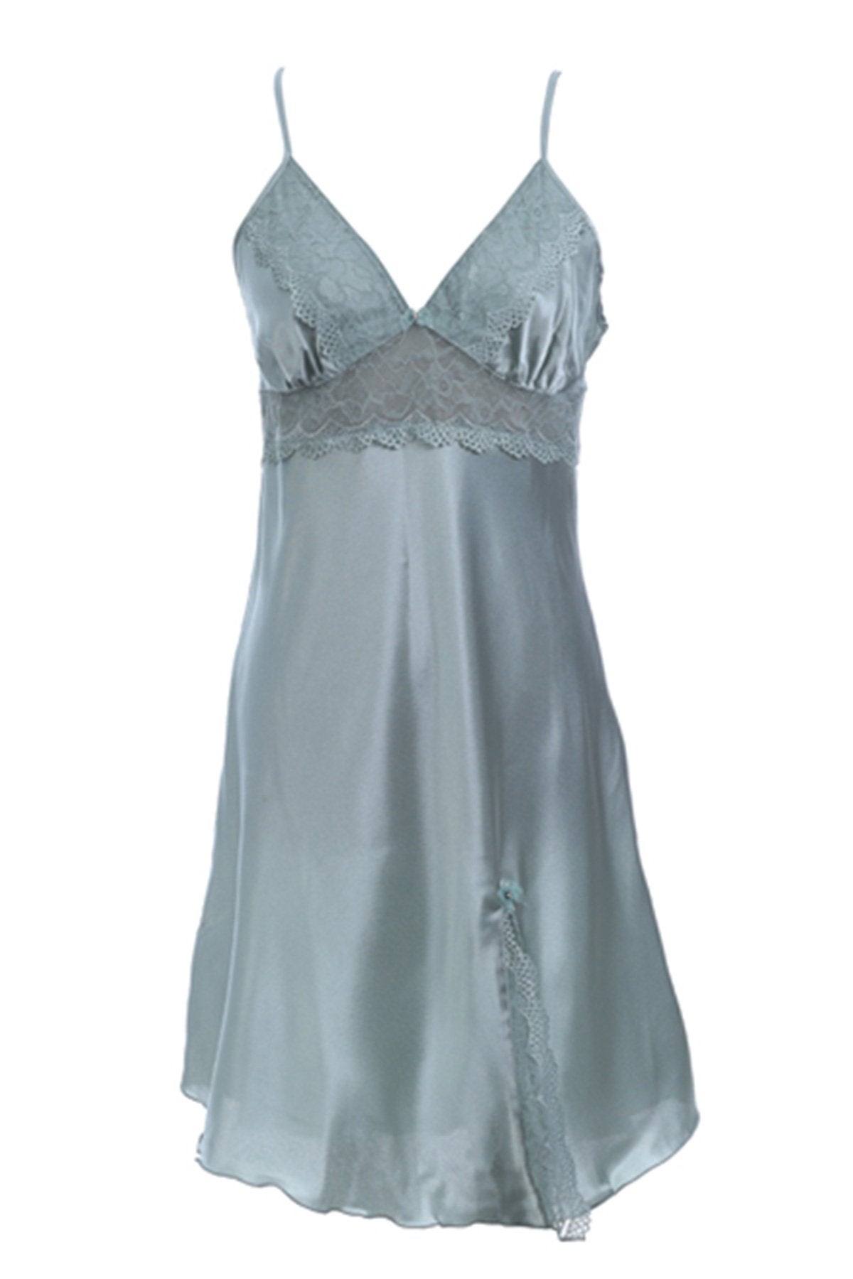 BLS Heloise Silk And Chantilly Nighty Green