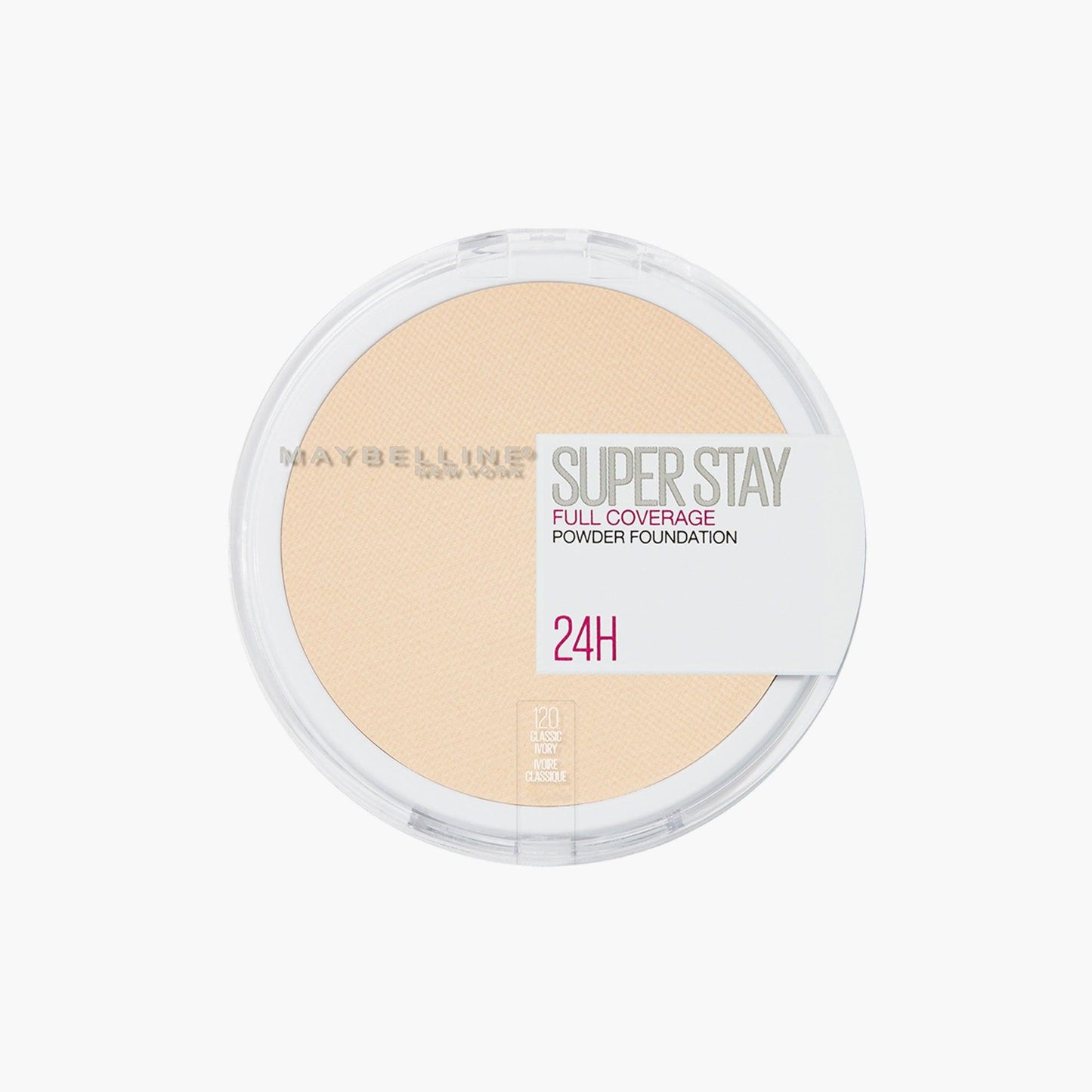 Maybelline New York Super Stay 24H Full Coverage Powder Foundation 120 Classic Ivory 6gm - TheSkinFit
