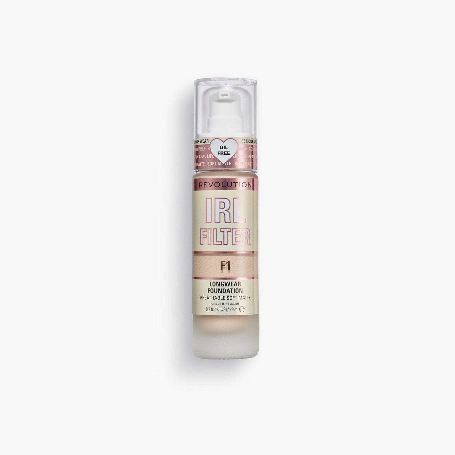 Revolution IRL Filter Longwear Foundation F1 23ml - TheSkinFit