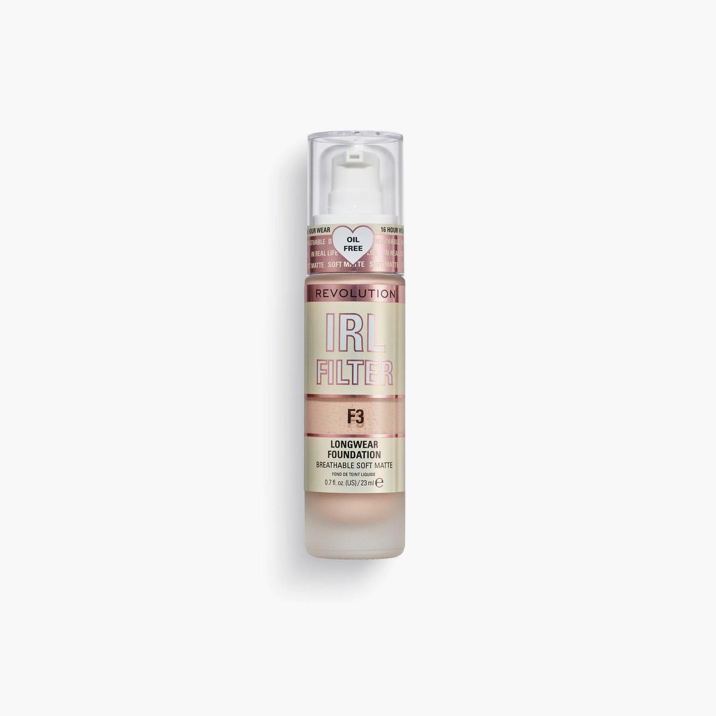 Revolution IRL Filter Longwear Foundation F3 23ml - TheSkinFit