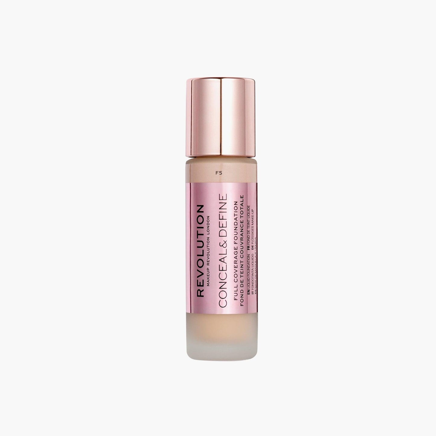 Revolution Conceal & Define Full Coverage Liquid Foundation F5 23ml - TheSkinFit