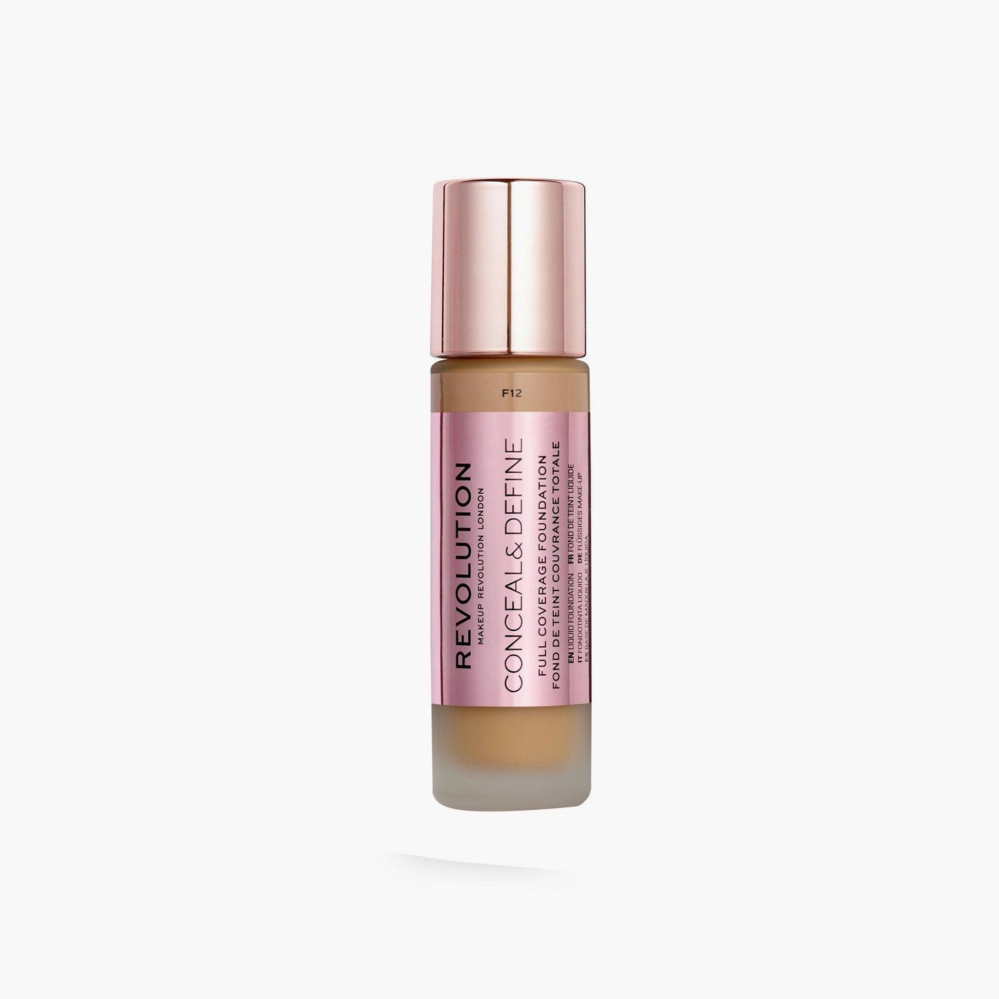 Revolution Conceal & Define Full Coverage Liquid Foundation F12 23ml - TheSkinFit