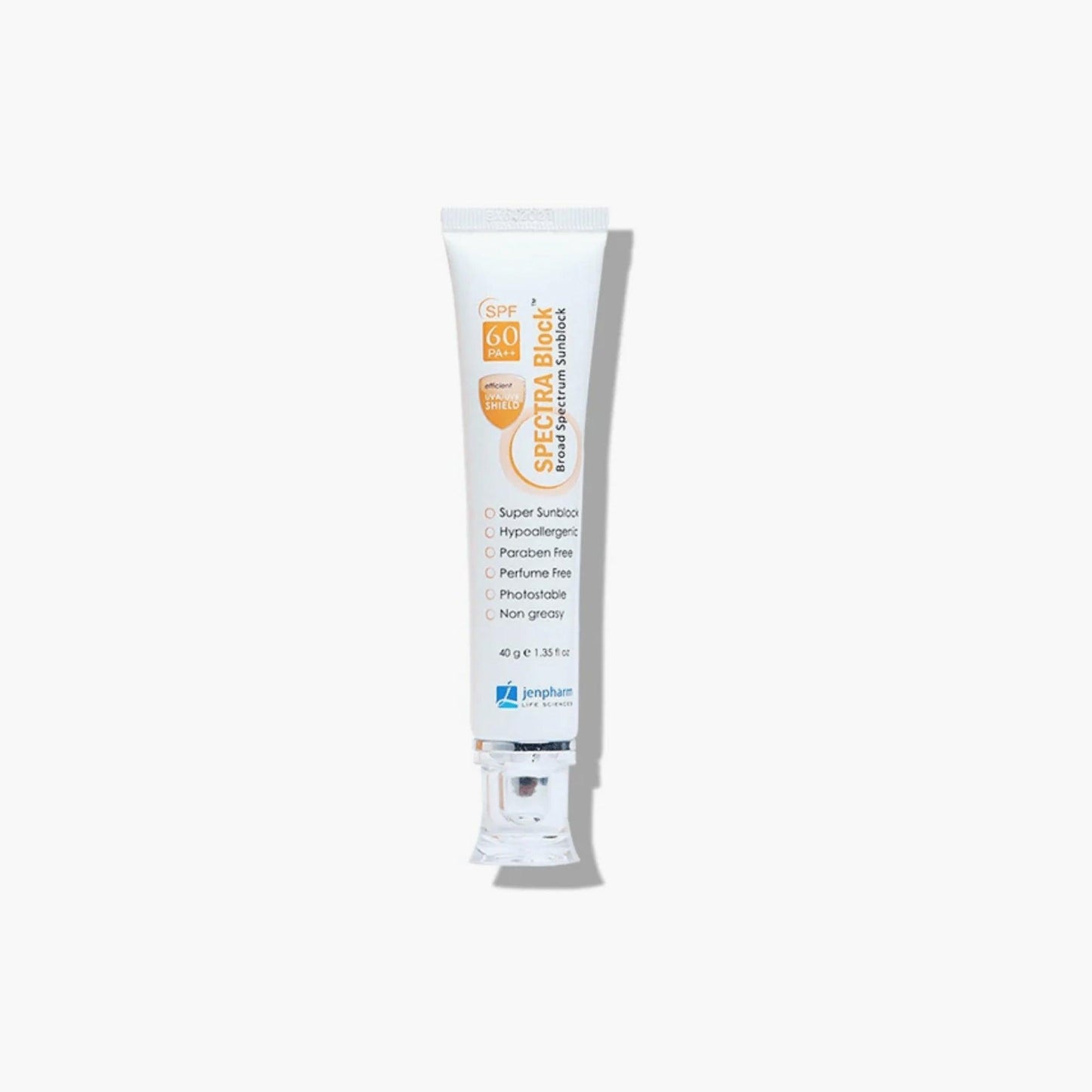 Jenpharm Spectra Block Broad Spectrum Sunblock Cream SPF60 PA++ 40gm - TheSkinFit