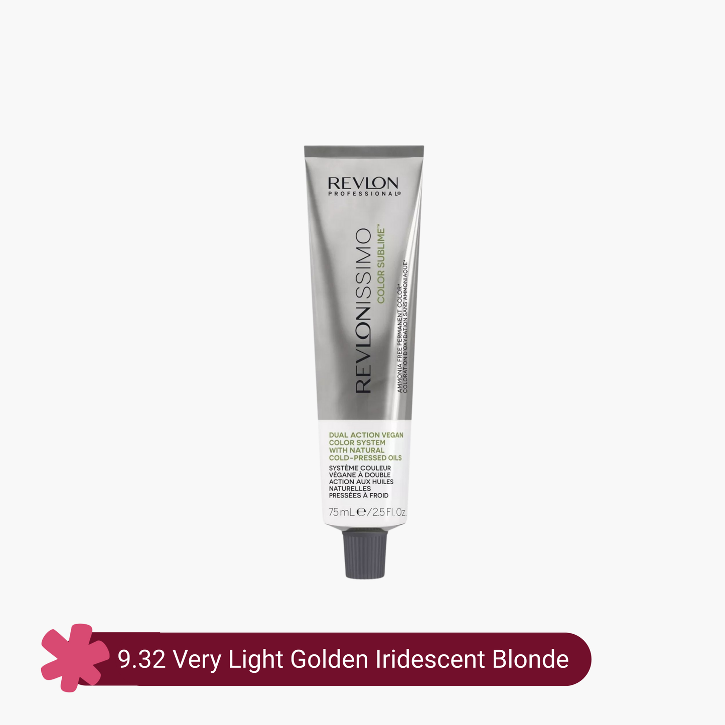 Revlon Professional Revlonissimo Color Sublime Ammonia Free Hair Color 9.32 Very Light Golden Iridescent Blonde 75ml