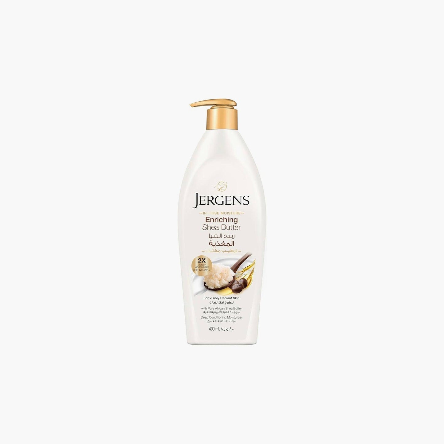 Jergens Intense Moisture Enriching Shea Butter Deep Conditioning Moisturizer 400ml - TheSkinFit
