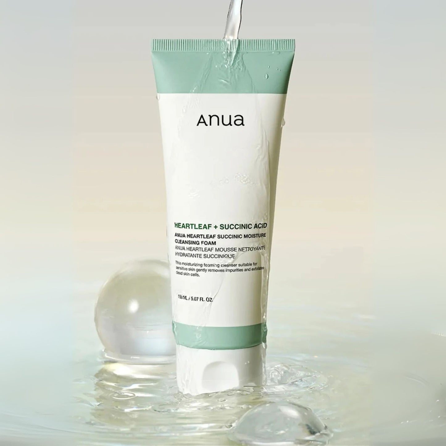 Anua Heartleaf Succinic Moisture Cleansing Foam 150ml