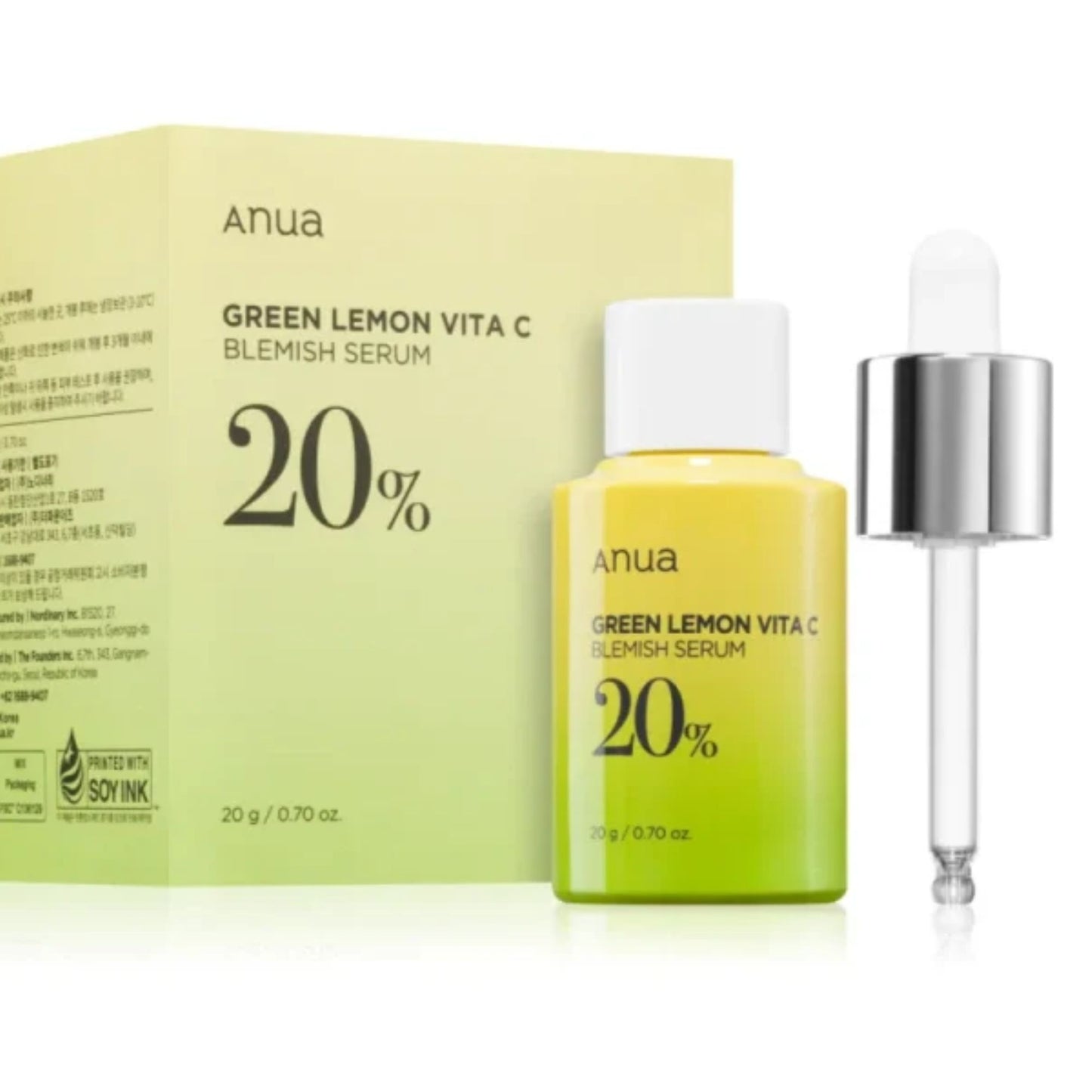 Anua Green Lemon Vita C Blemish Serum 20% 20gm