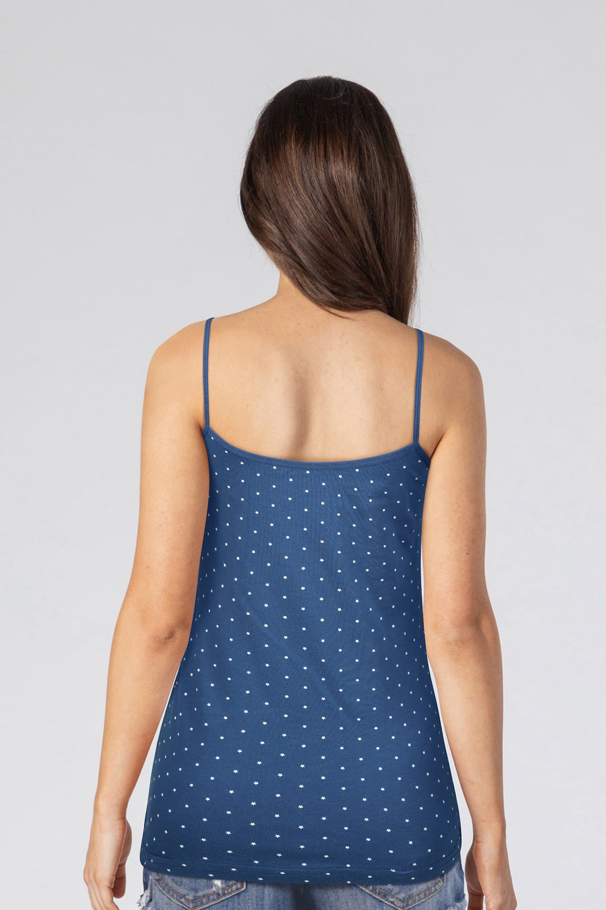 BLS Zorana Stretchable Cotton Camisole Navy Blue