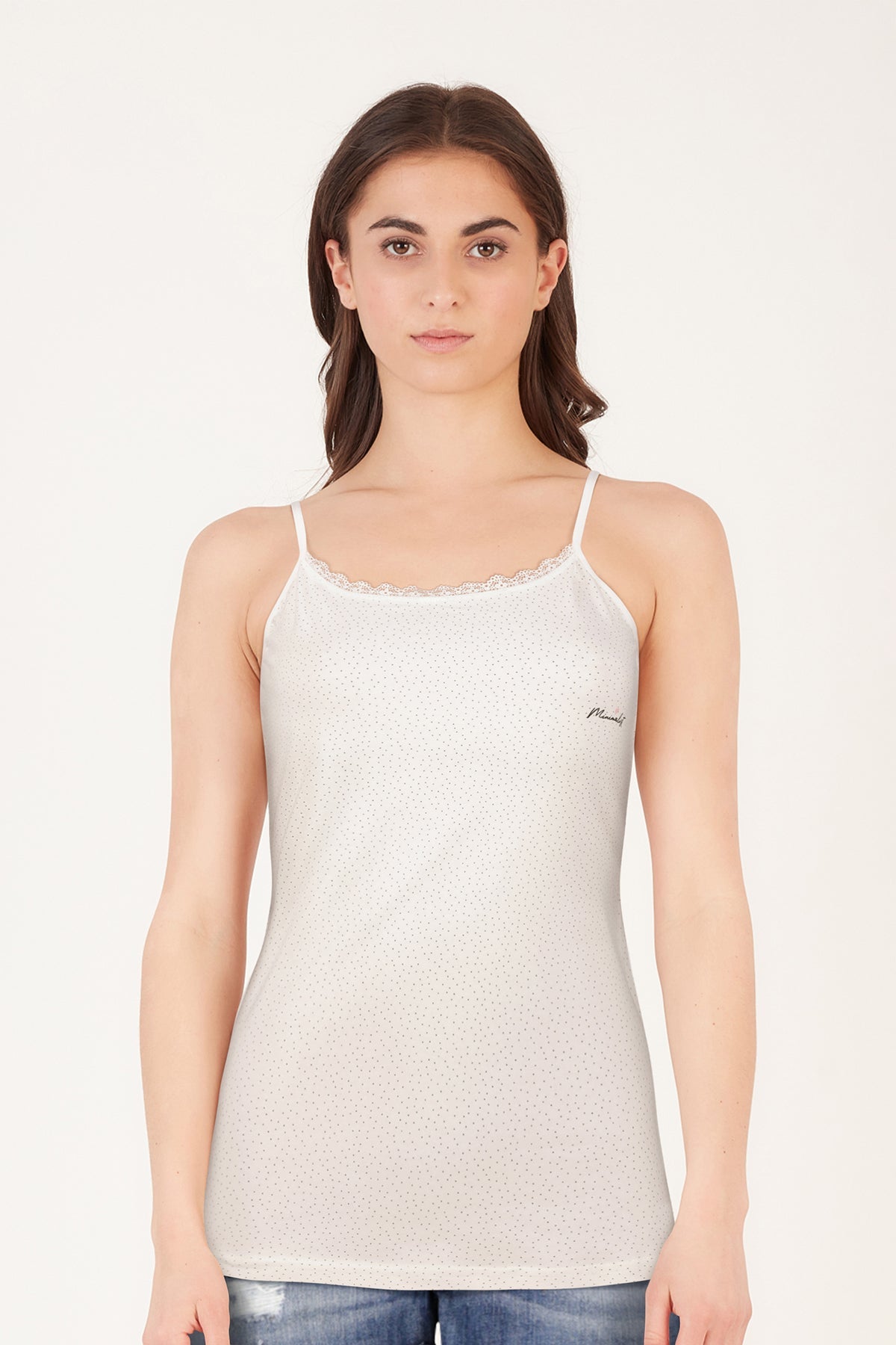 BLS Zorica Stretchable Cotton Camisole Ecru