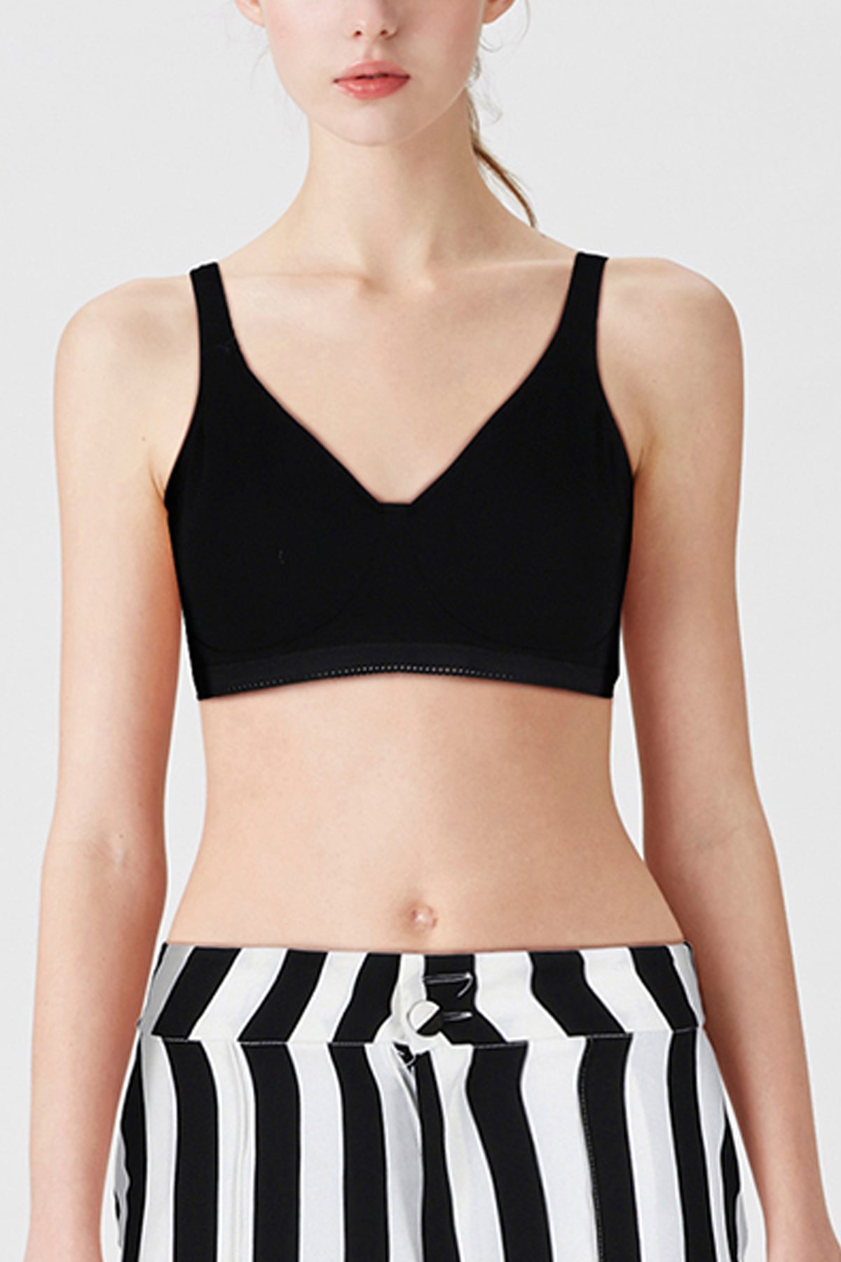 BLS Carole Non Wired And Non Padded Cotton Bra Black