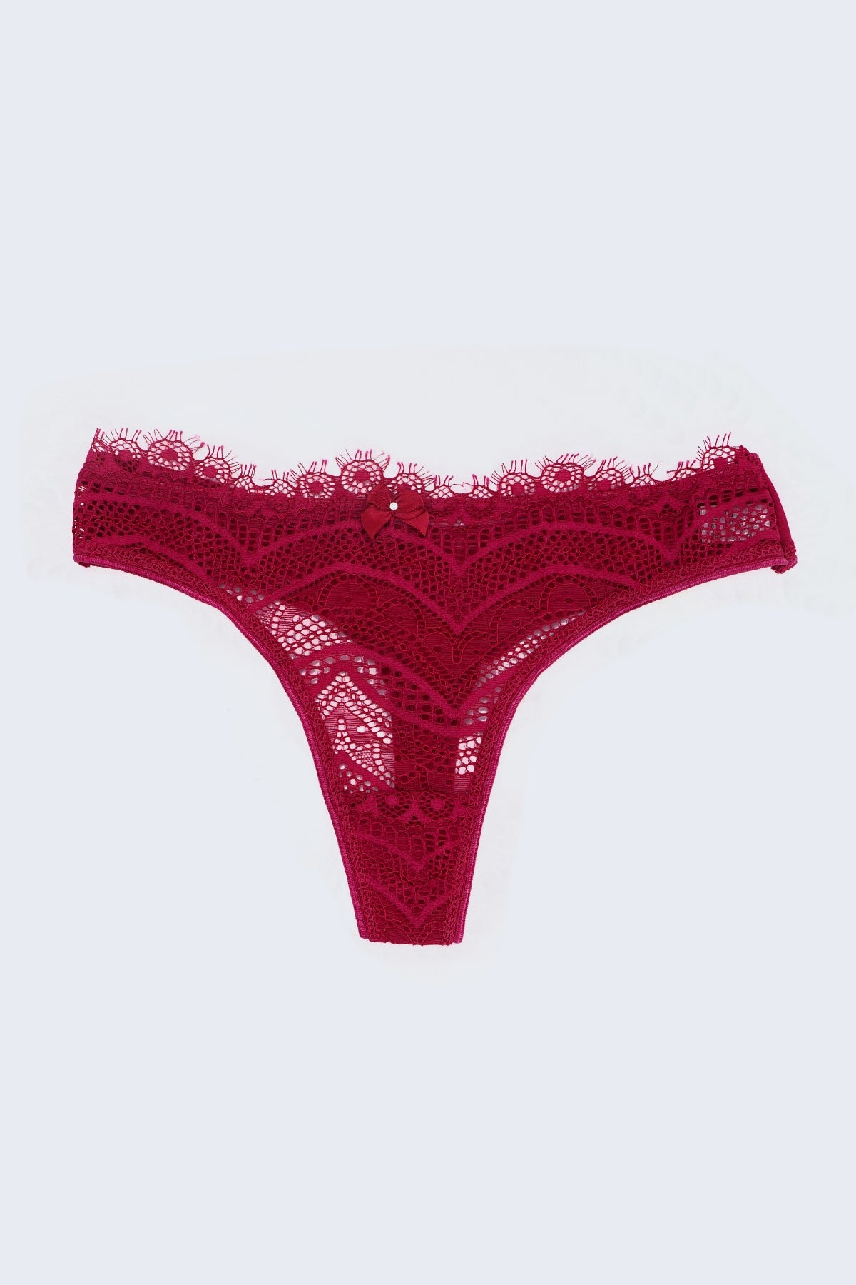 BLS Lenore Lace Thong Fuchsia