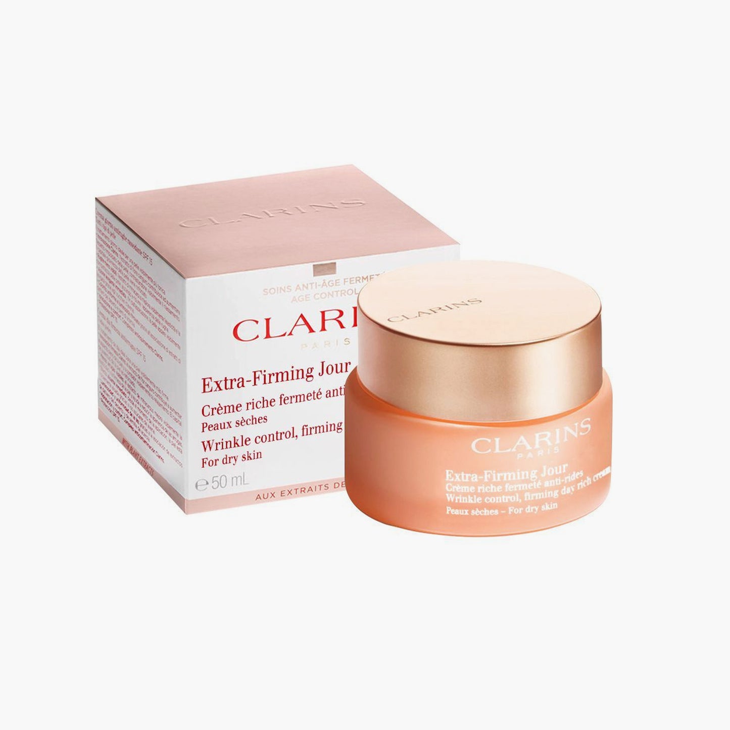 Clarins Extra-Firming Wrinkle Control Day Rich Cream For Dry Skin 50ml