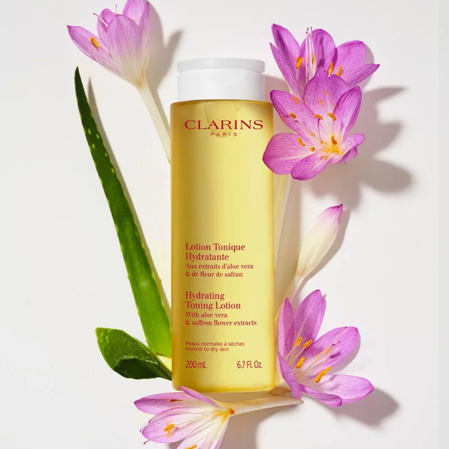 Clarins Hydrating Toning Lotion With Aloe Vera & Saffron Flower Extracts 200ml