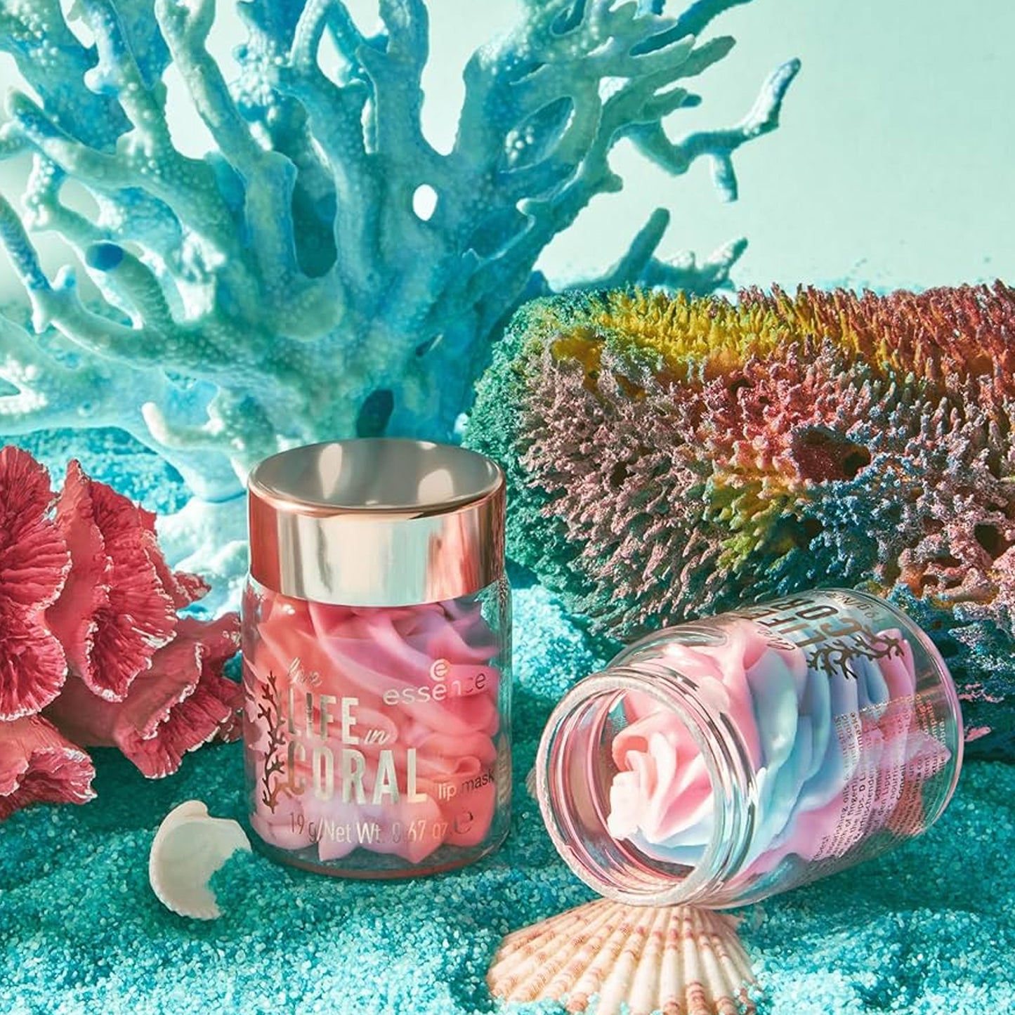 Essence Live Life In Coral Lip Mask 01 Coralicious Vibes! 19gm