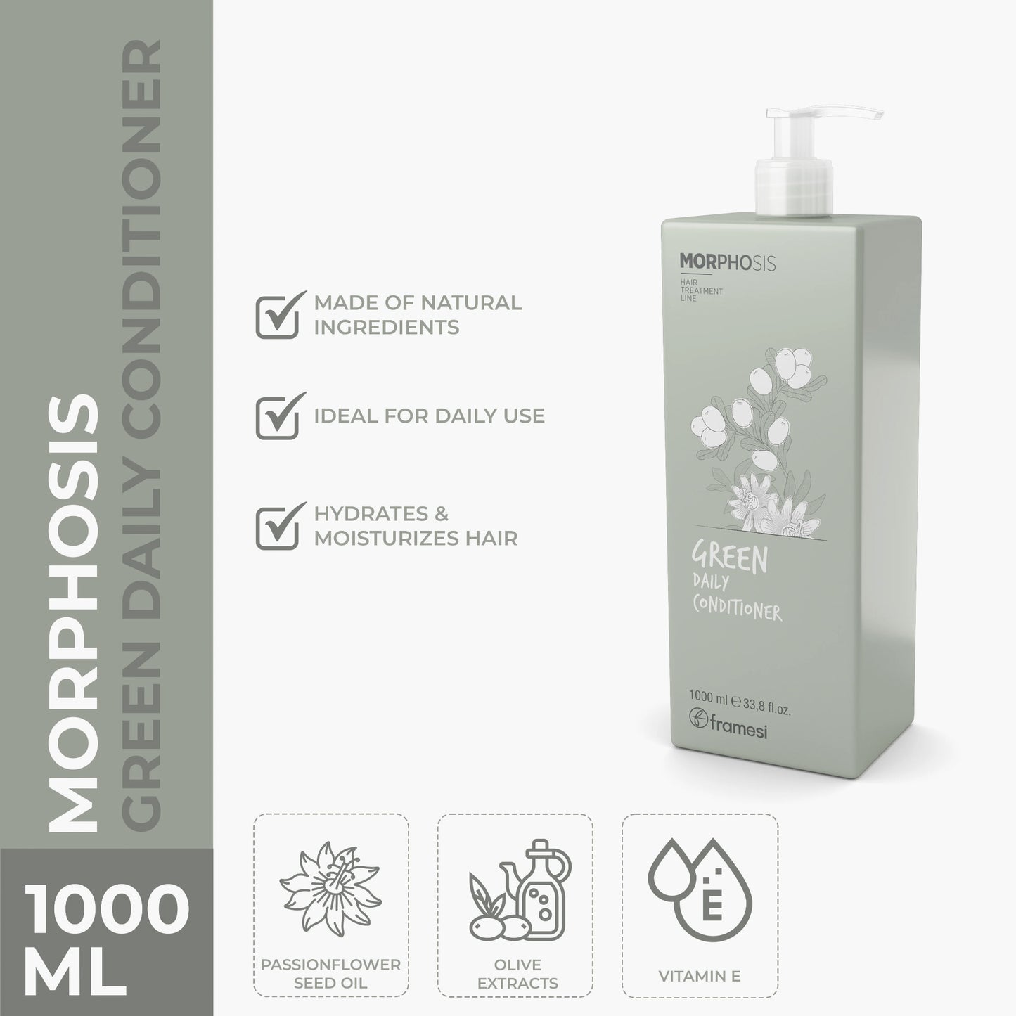 Framesi Morphosis Green Daily Shampoo 1000ml
