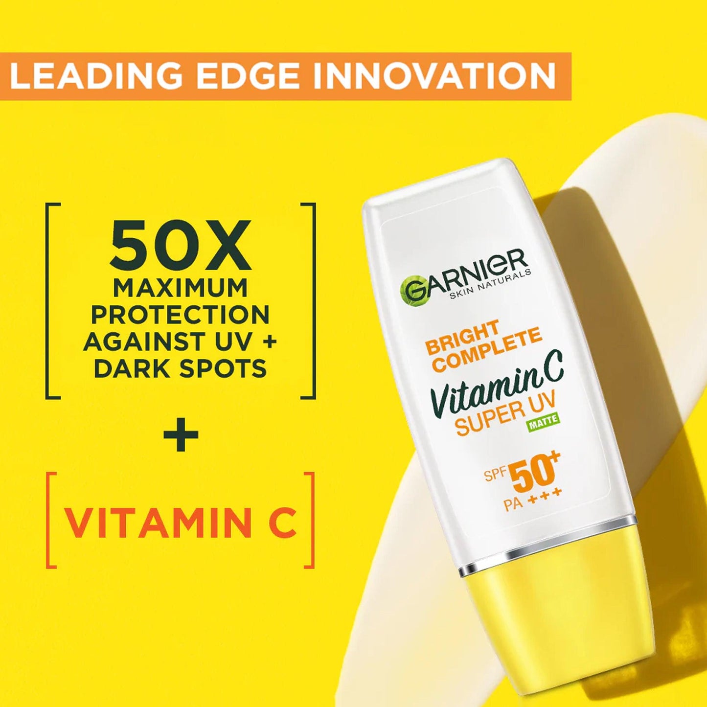 Garnier Skin Naturals Bright Complete Vitamin C Super UV Matte Spot-Proof Sunscreen SPF 50+ PA+++ 30ml