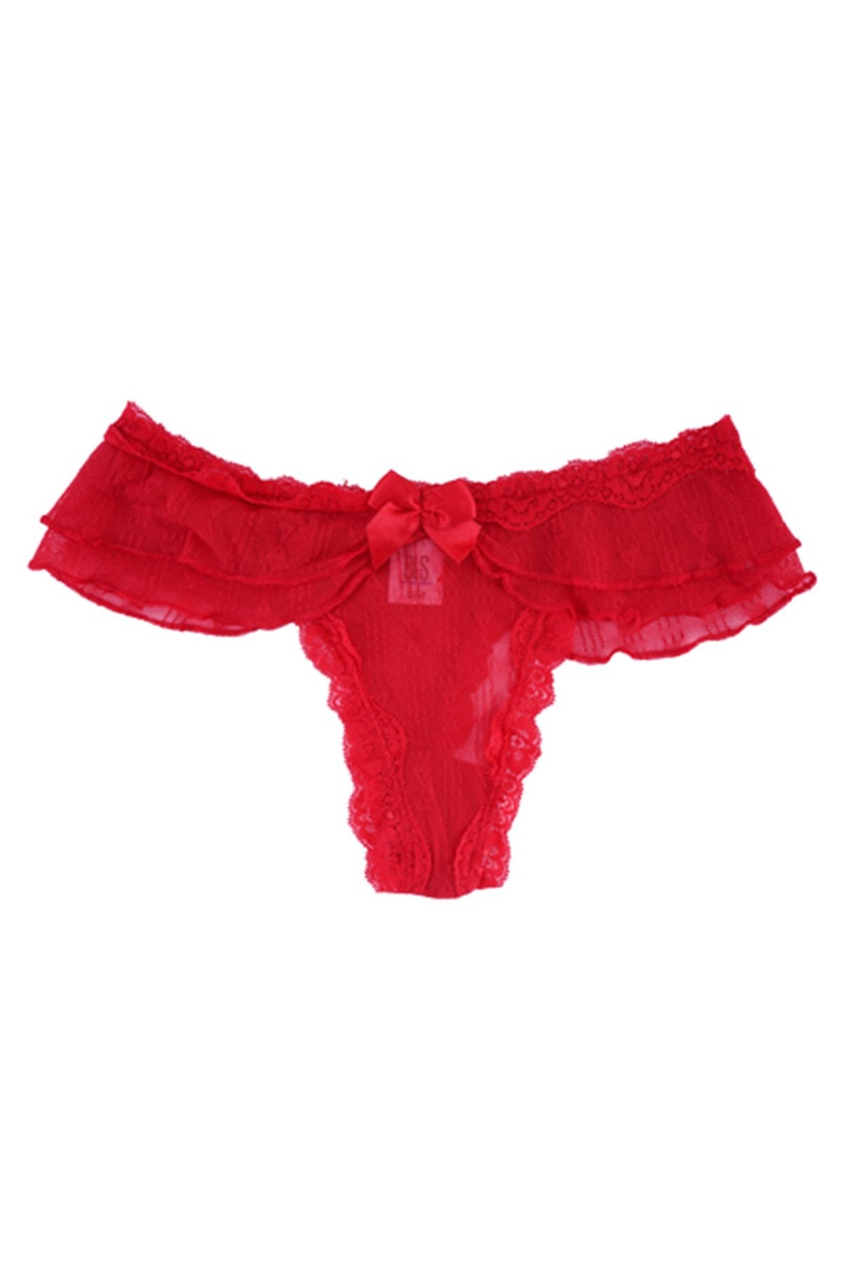 BLS Haut Lace Thong Red