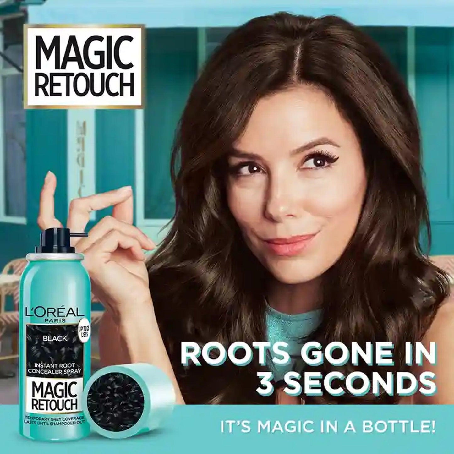 L'Oreal Paris Magic Retouch Instant Root Concealer Spray Black 75ml - TheSkinFit