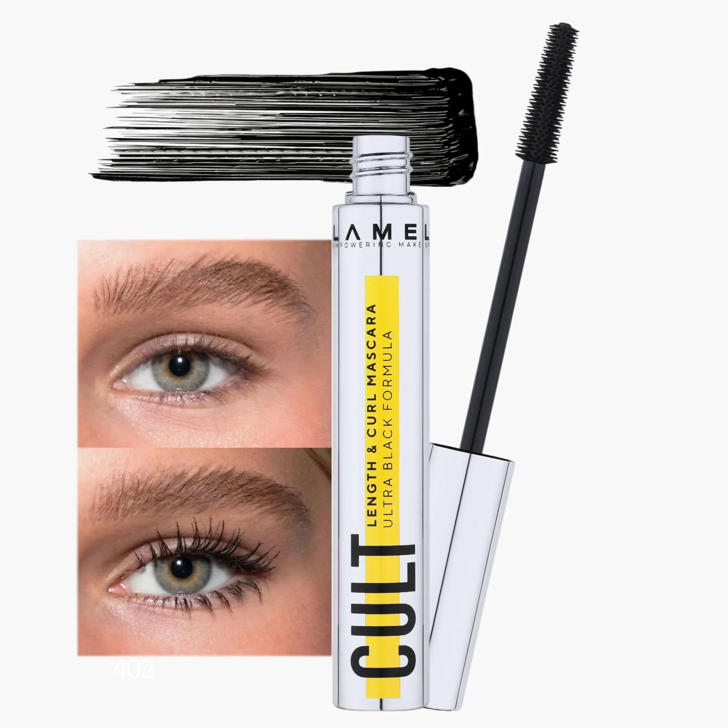 Lamel Cult Length & Curl Mascara Ultra Black Formula 402 Black 10ml