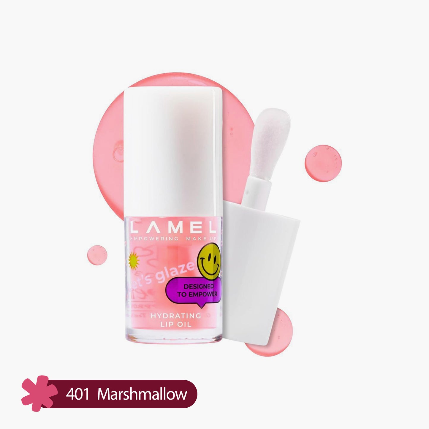 Lamel Lets Glaze Hydrating Lip Oil 401 Marshmallow 4ml