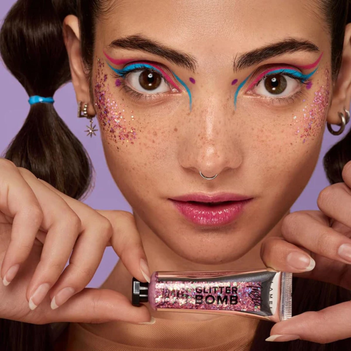 Lamel Insta Glitter Bomb For Face And Body 401 Silver 20ml