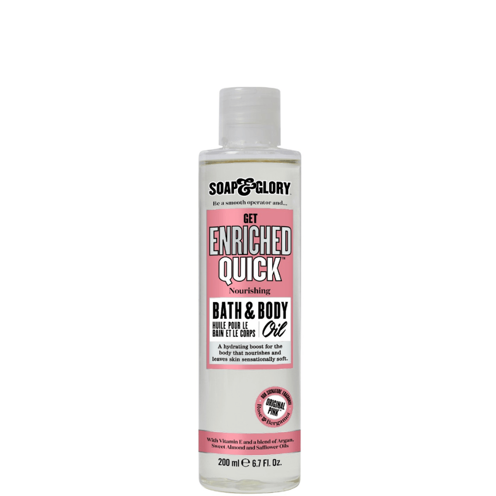 Soap & Glory Get Enriched Quick Nourishing Bath & Body Oil 200ml - TheSkinFit
