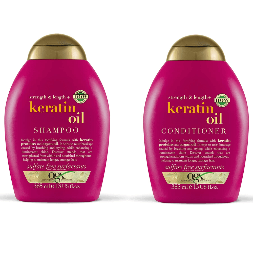 OGX Anti-breakage Keratin Oil Shampoo & Conditioner 88ml - TheSkinFit
