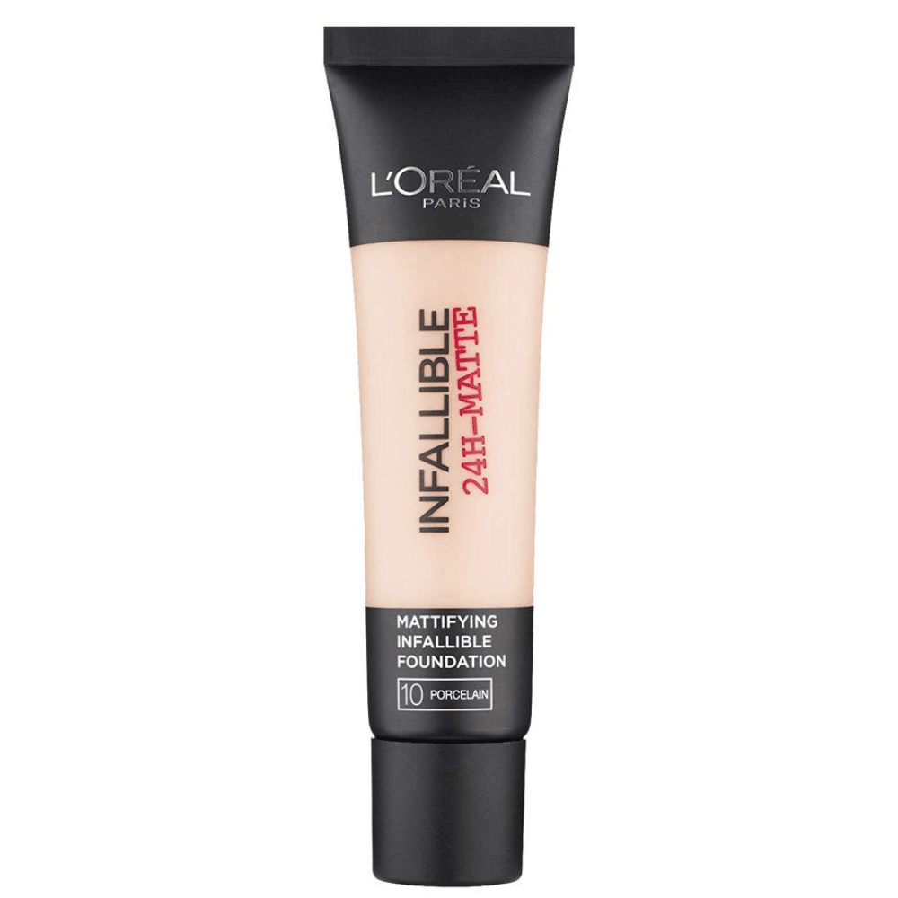 L'Oreal Paris Infallible 24Hr Matte Cover Foundation 10 Porcelain 30ml - TheSkinFit
