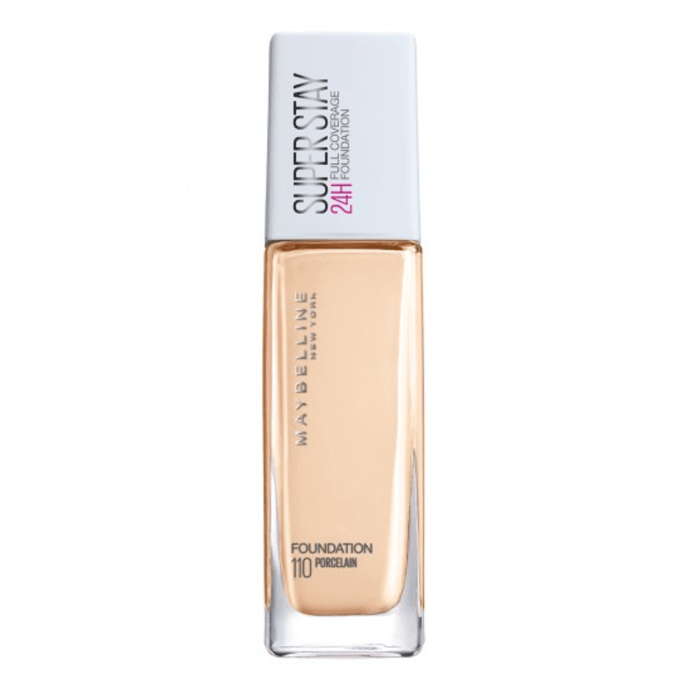 Maybelline New York SuperStay 24H Full Coverage Liquid Foundation 110 Porcelain 30ml - TheSkinFit