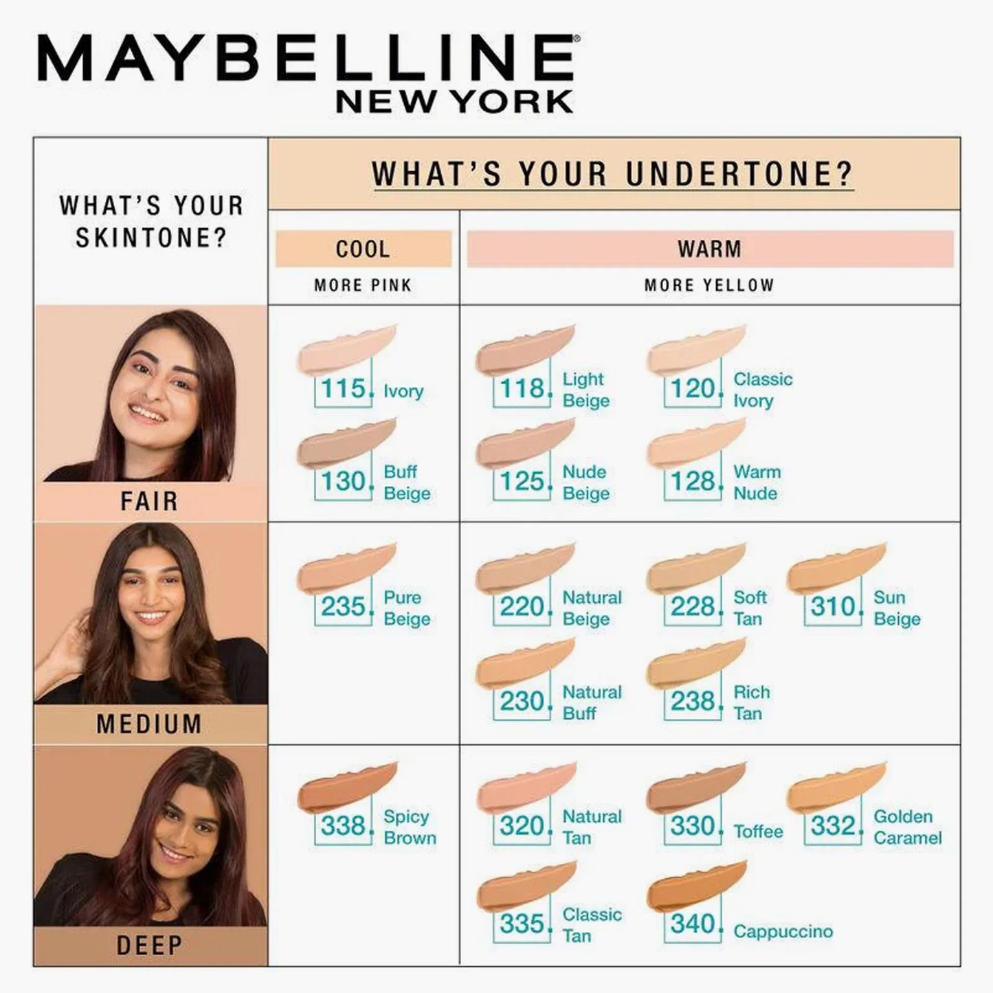 Maybelline Fit Me Dewy+Smooth SPF 30 Foundation 128 Warm Nude 30ml
