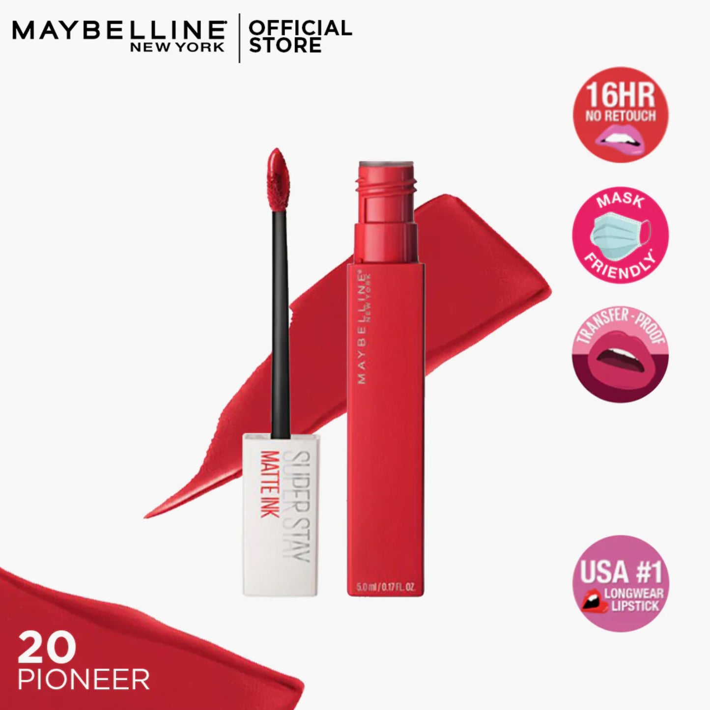 Maybelline Super Stay Matte Ink Liquid Lipstick 20 Pioneer 5ml
