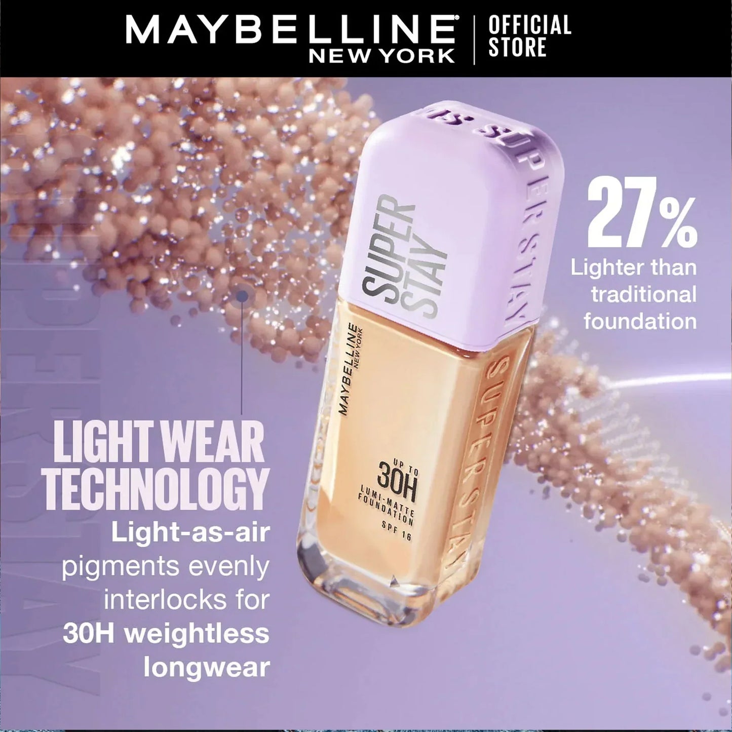 Maybelline Super Stay Upto 30H Lumi Matte Foundation SPF16 310 35ml