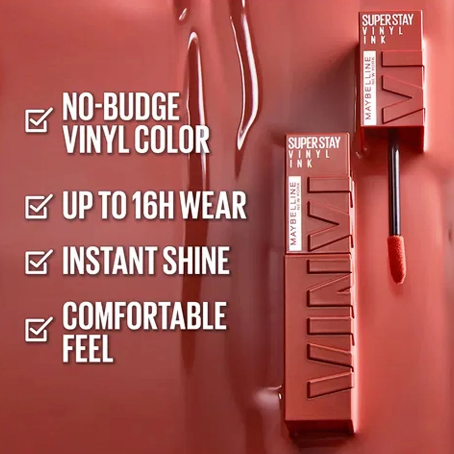 Maybelline Super Stay Vinyl Ink Liquid Lipstick 100 Charmed 4.2ml