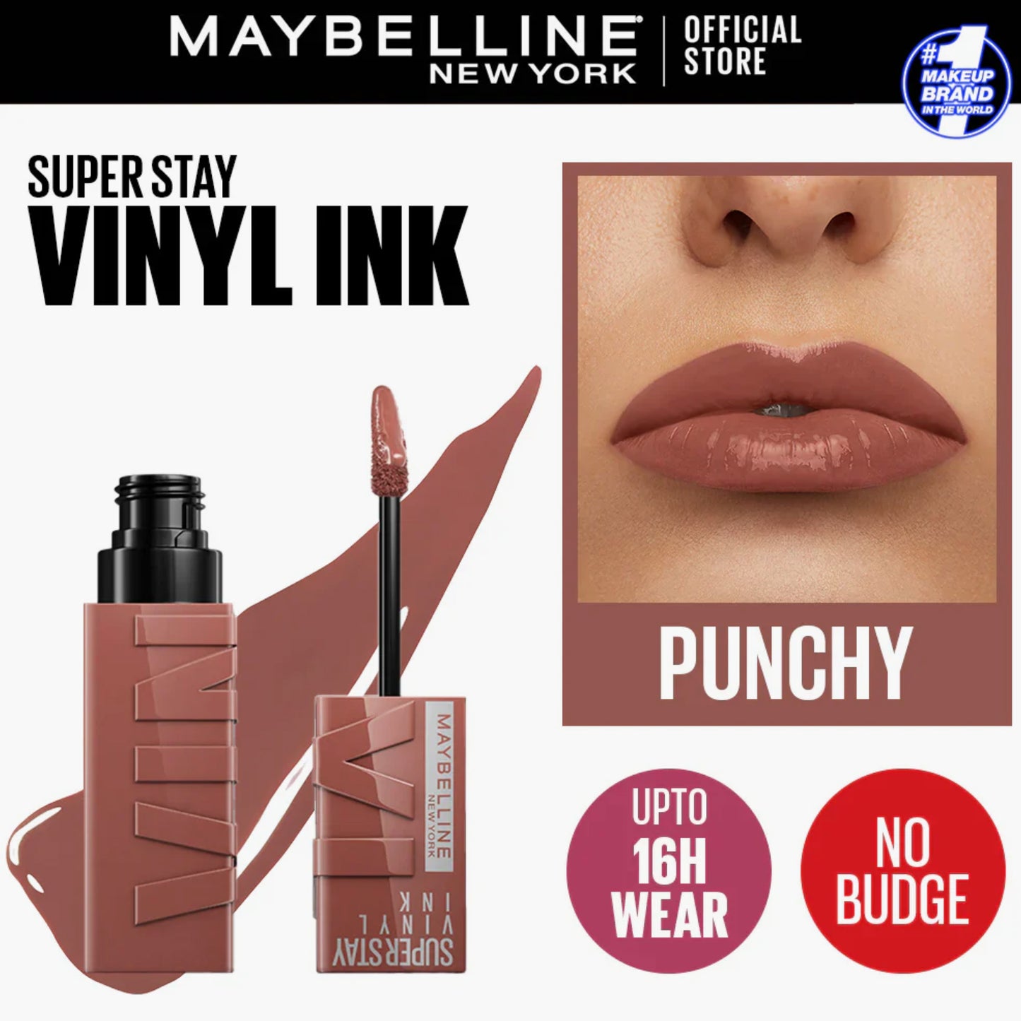 Maybelline Super Stay Vinyl Ink Liquid Lipstick 120 Punchy 4.2ml