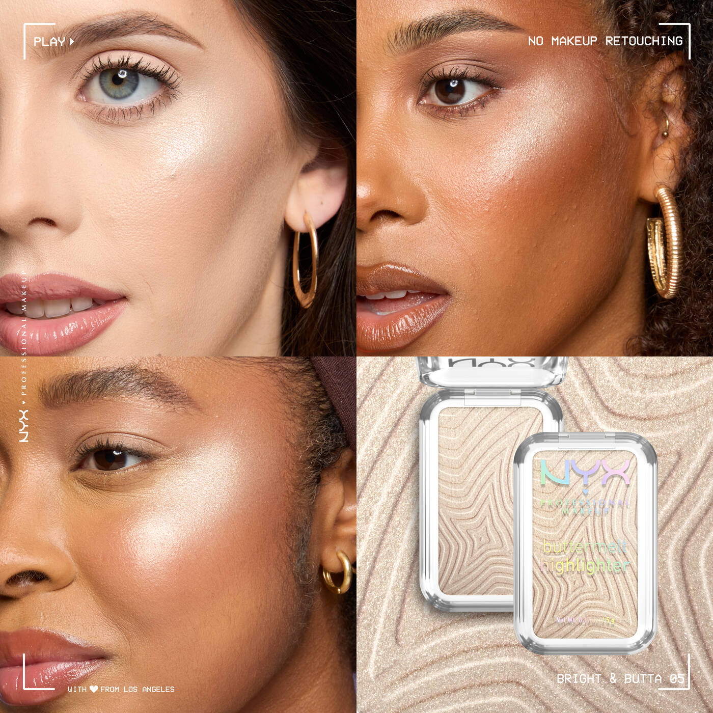 Nyx Buttermelt Highlighter Bright & Butta 5gm