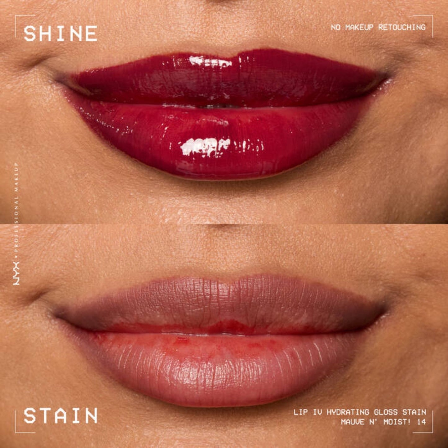 NYX Lip IV Hydrating Gloss Stain 14 Mauve N' Moist 5ml