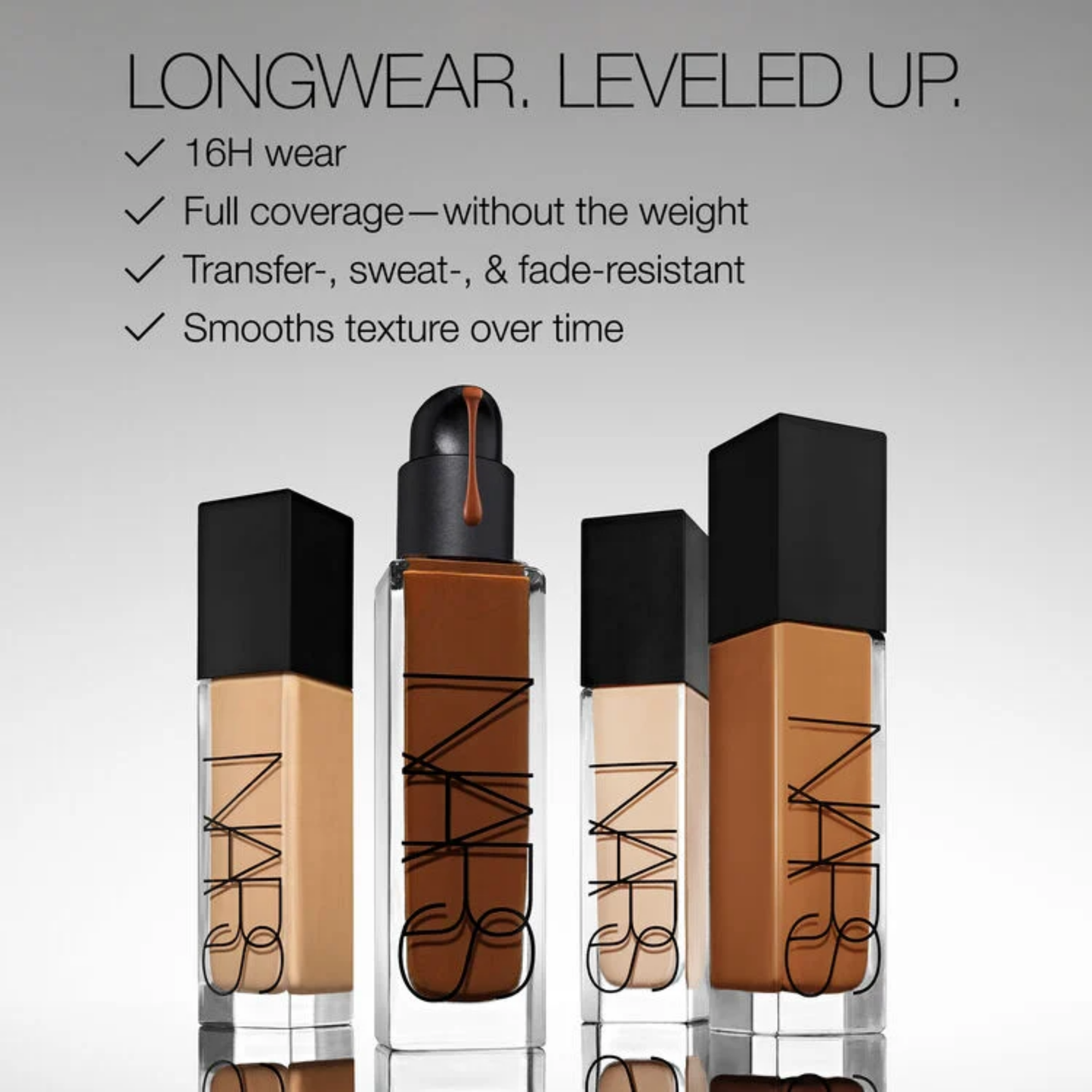 Nars Natural Radiant Longwear Foundation Medium 5 Valencia 30ml
