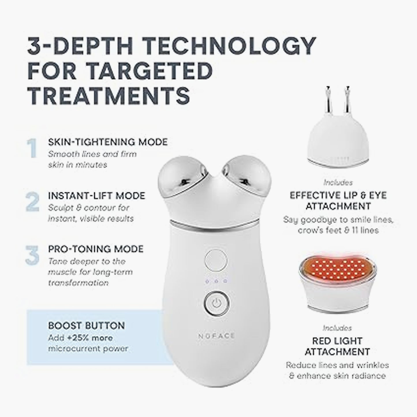 NuFACE Trinity Facial Toning Device + ELE Attachment