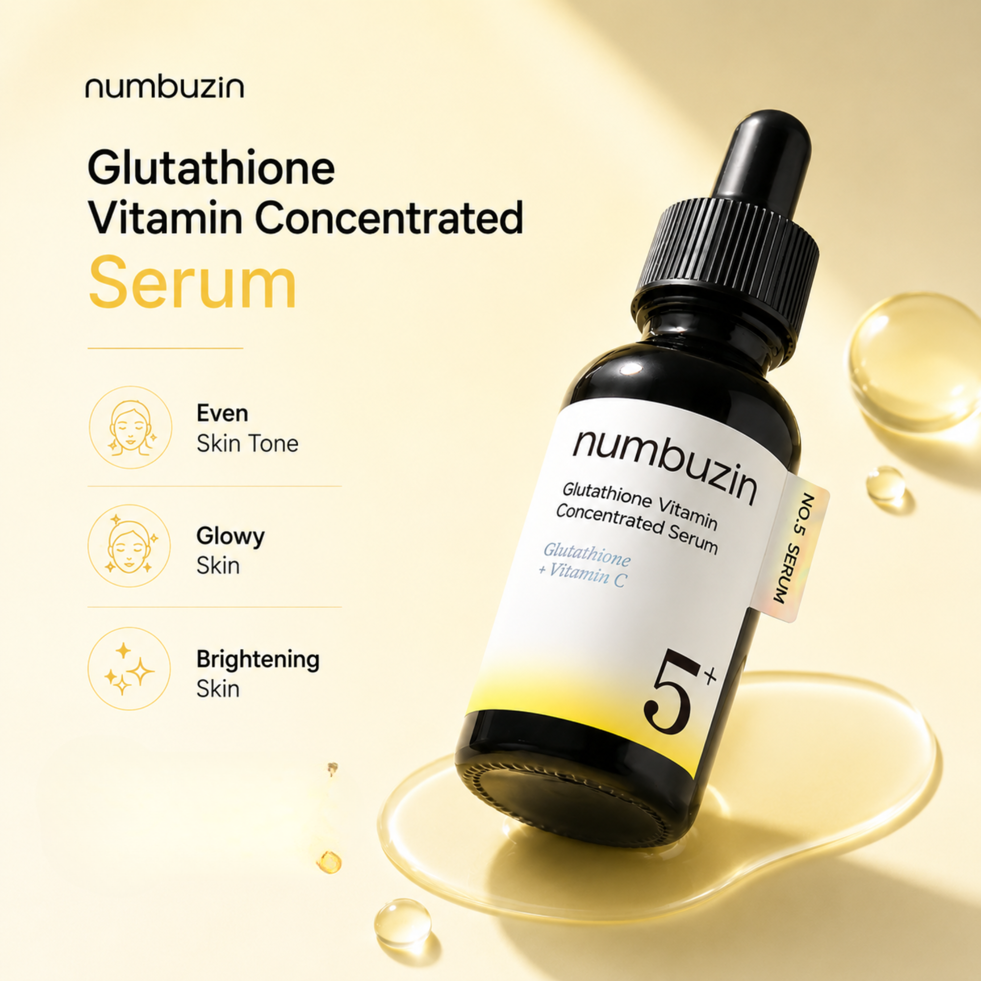 Buy Numbuzin No.5 Vitamin Concentrated Serum 30 ml Glow & Repair Buy Numbuzin No.5 Vitamin Concentrated Serum 30 ml Glow & Repair