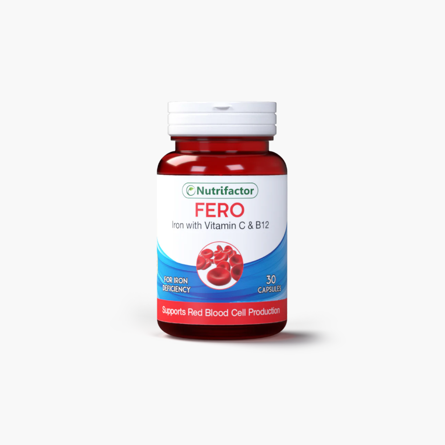 Nutrifactor Fero Iron With Vitamin C & B12 Supplements 60 Capsules