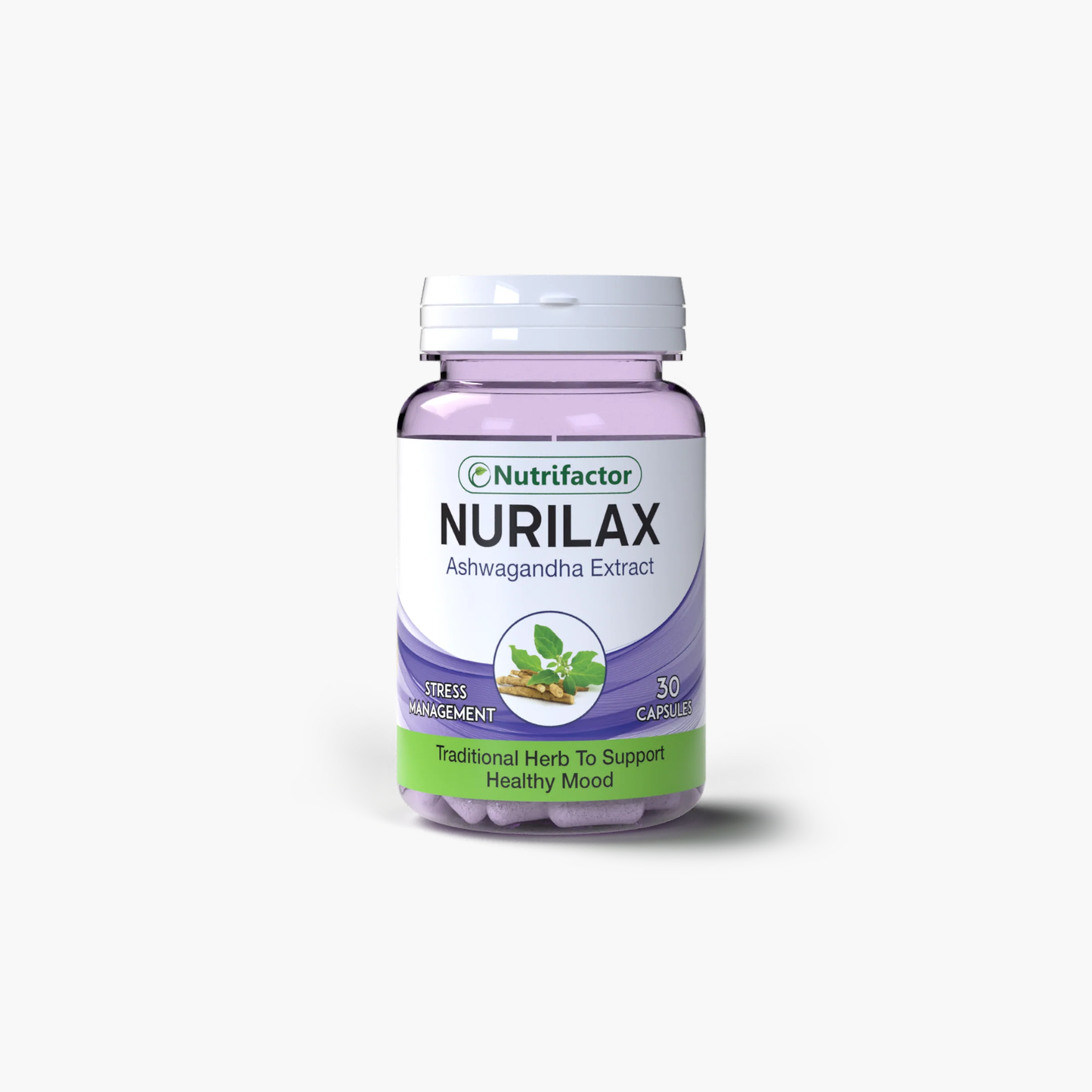 Nutrifactor Nurilax Ashwagandha Extract Supplemnts 30 Capsules