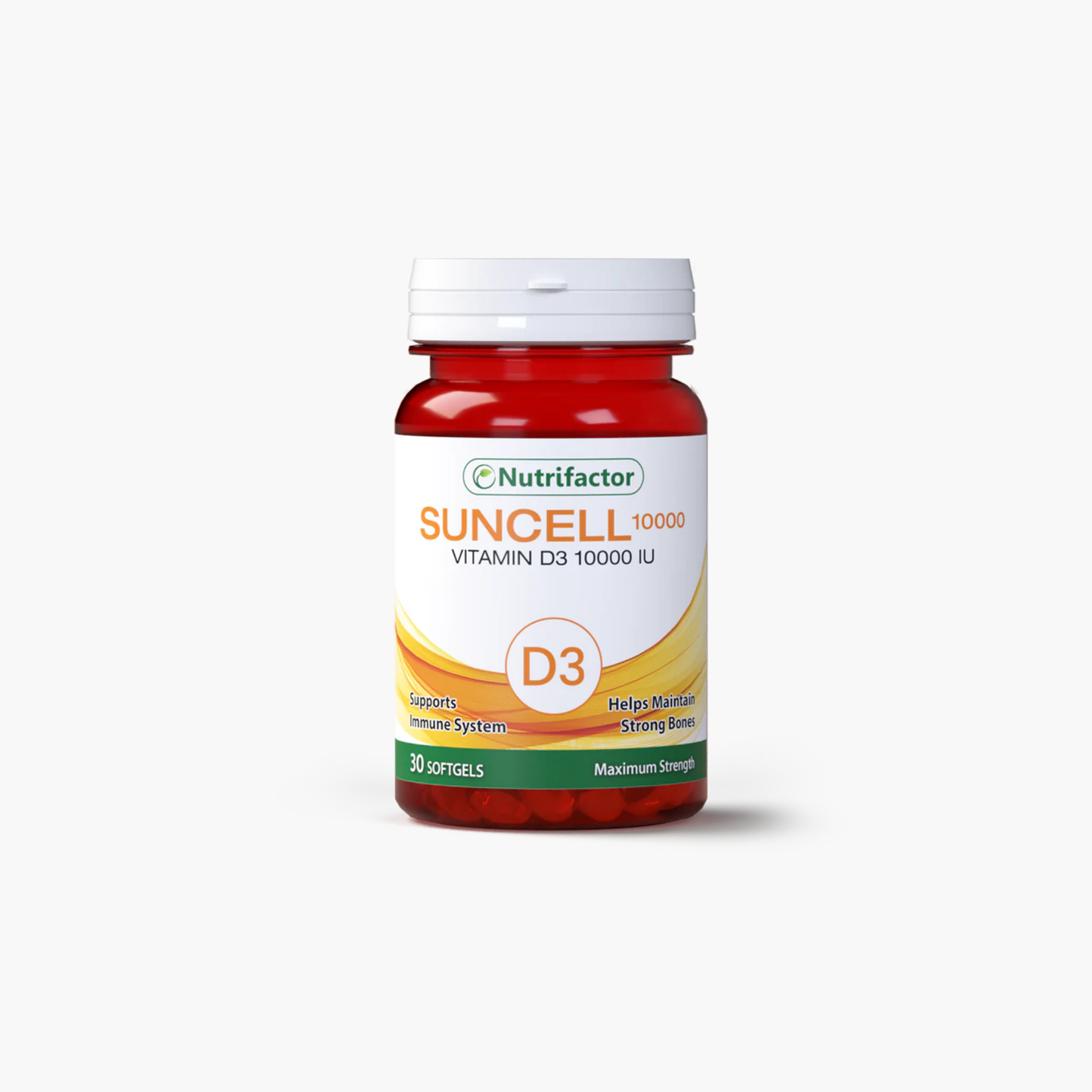 Nutrifactor Suncell Vitamin D3 10000 IU Supplements 30 Softgels