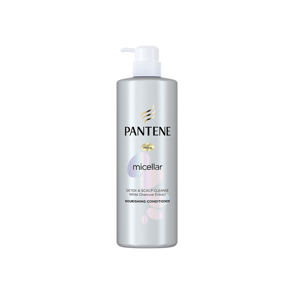 Pantene Pro-V Shampoo Micellar Detox & Scalp Cleanse White Charcoal Extract 530ml - TheSkinFit