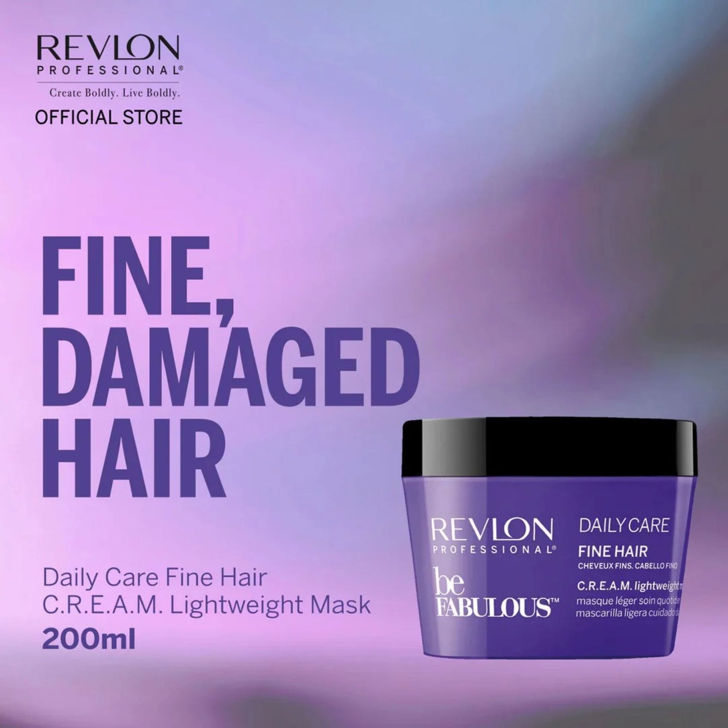 Revlon BeFabulous Daily Care Fine Hair C.R.E.A.M. Lightweight Mask 200ml