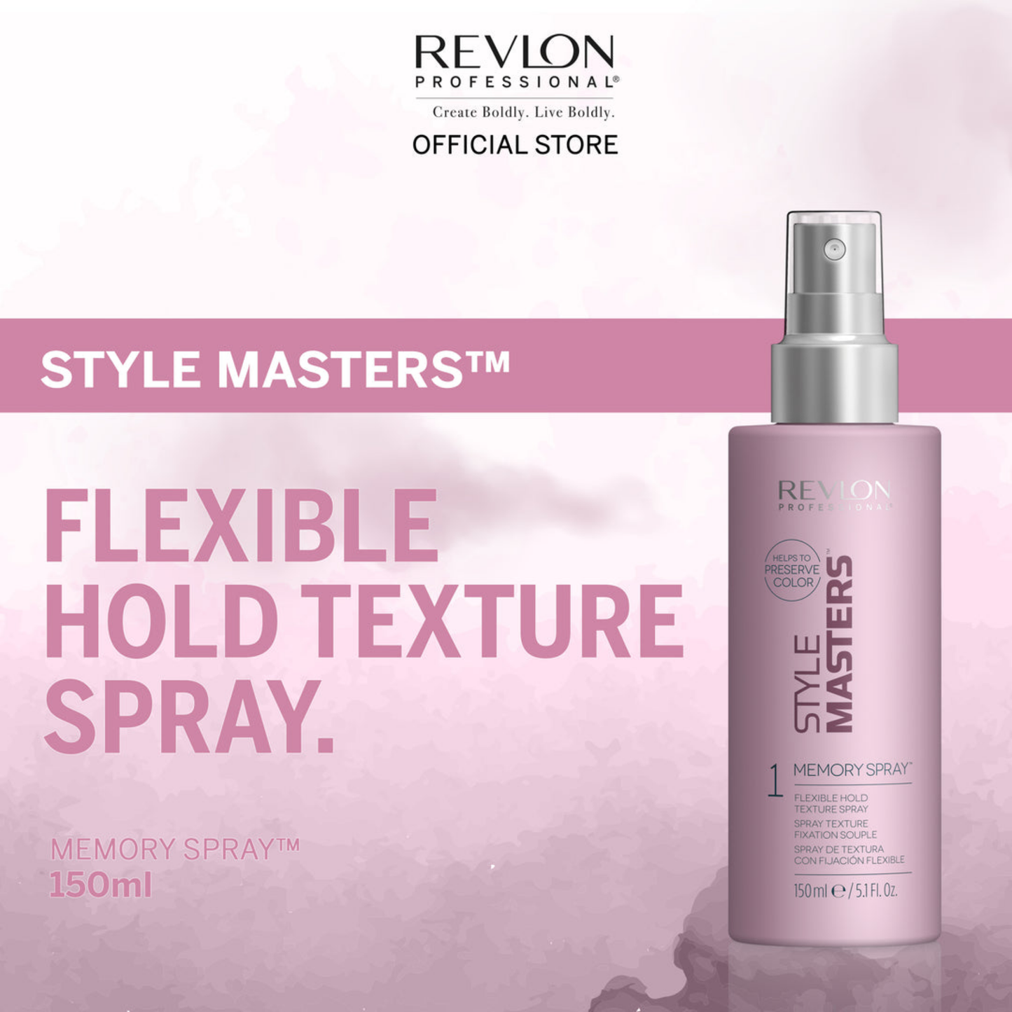 Revlon Style Masters Creator Memory Flexible Hold Texture Hair Spray 150ml