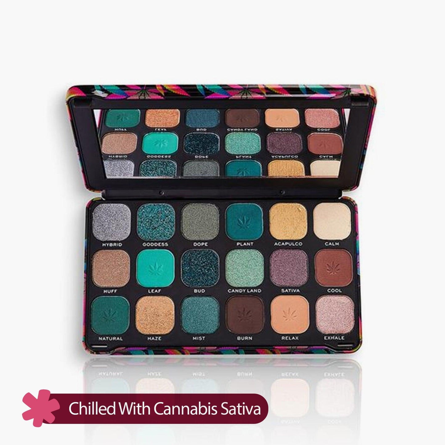 Revolution Forever Flawless Chilled With Cannabis Sativa Eyeshadow Palette 19.8gm