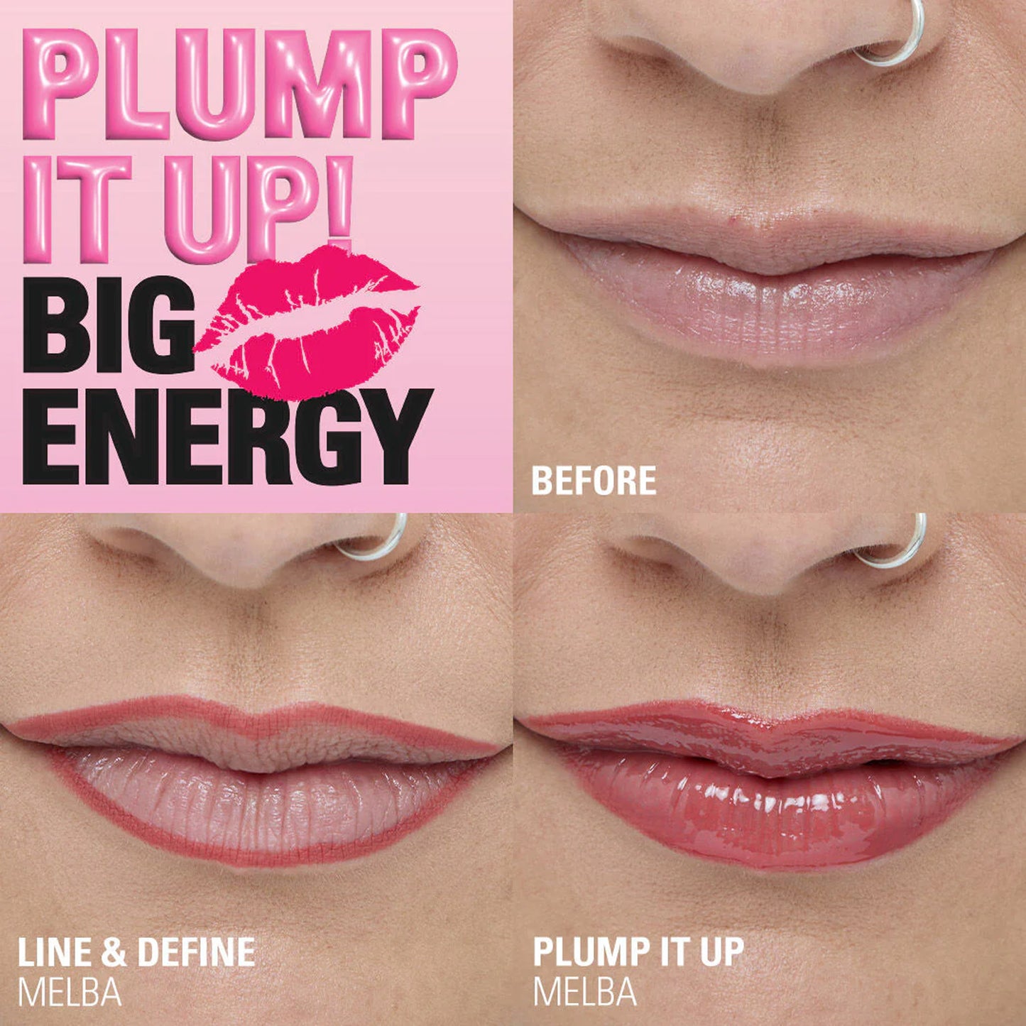Revolution Pout Bomb Plumping Lip Liner Melba Warm Peach 1 Piece