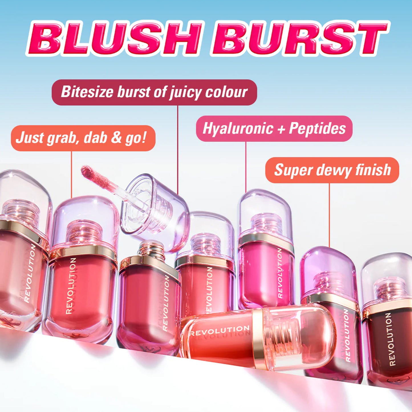 Revolution Superdewy Liquid Blush Burst Peach Spritz 4.2ml